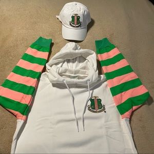 Alpha Kappa Alpha Ivy Storehouse Hood Sweatshirt w/ Cap
